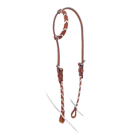 Rafter T Ranch Co Silver Laced One Ear Headstall
