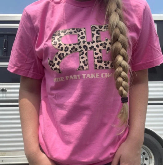 Rocket Donkey Pink Cheetah T Shirt