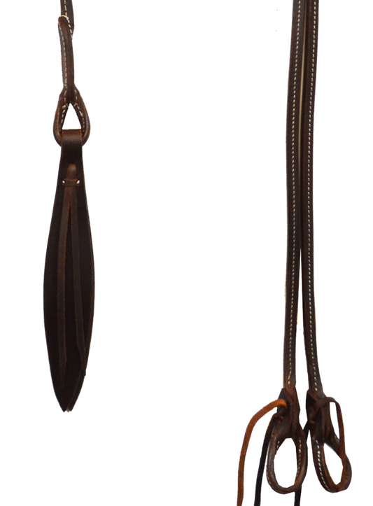 Rolled Leather Romal Reins - 50"