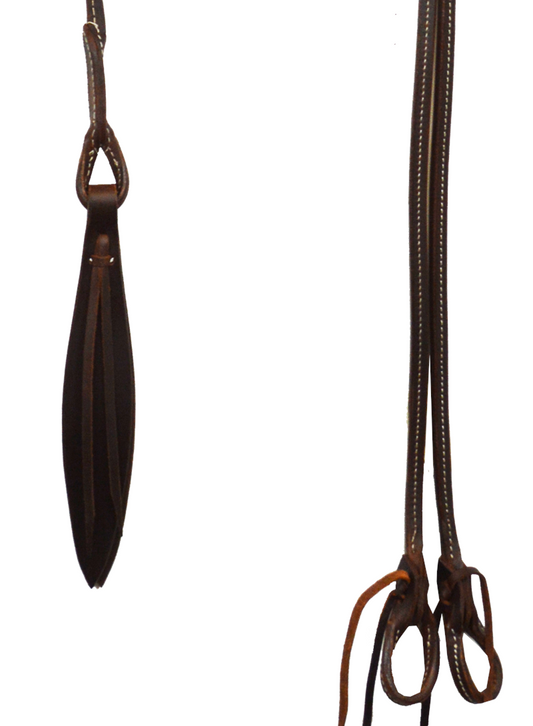 Rolled Leather Romal Reins - 54"