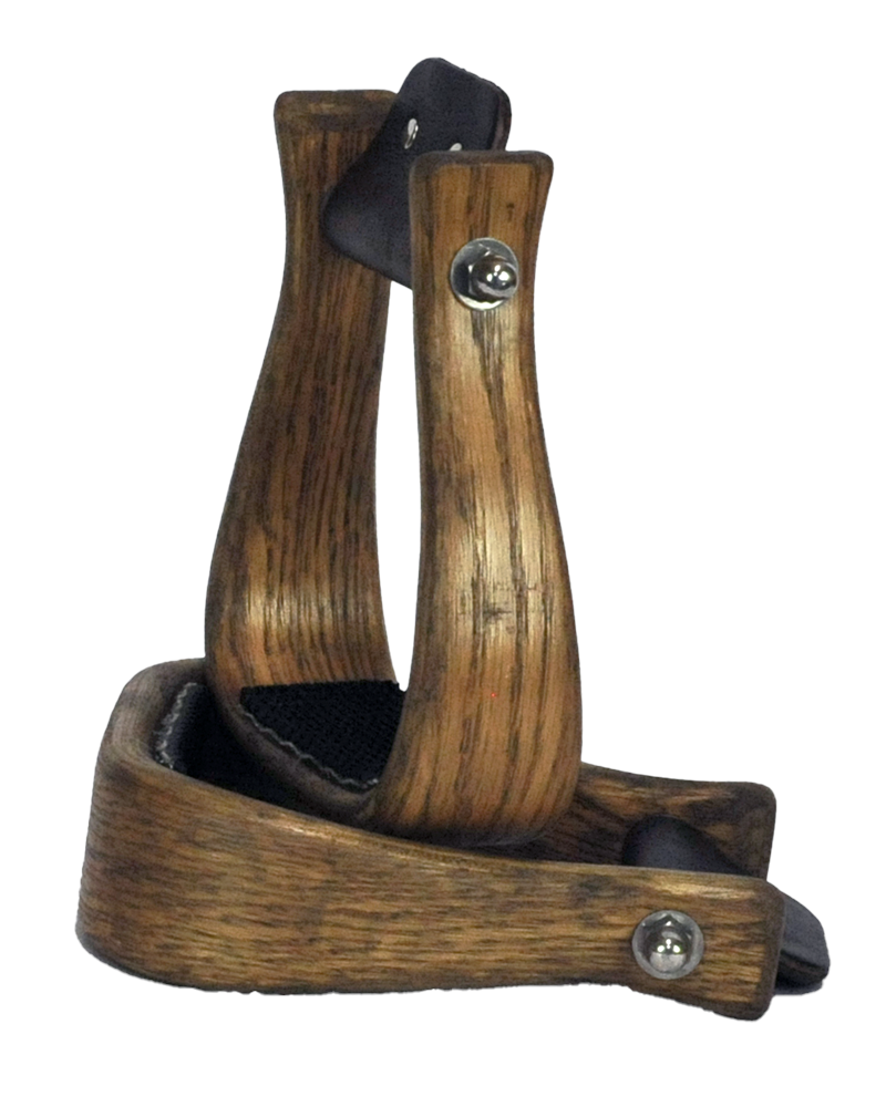 2" Ranchmans Wood Flat Bottom Stirrups