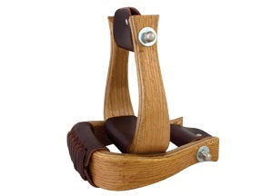 2" Oak Wood Bell Stirrup