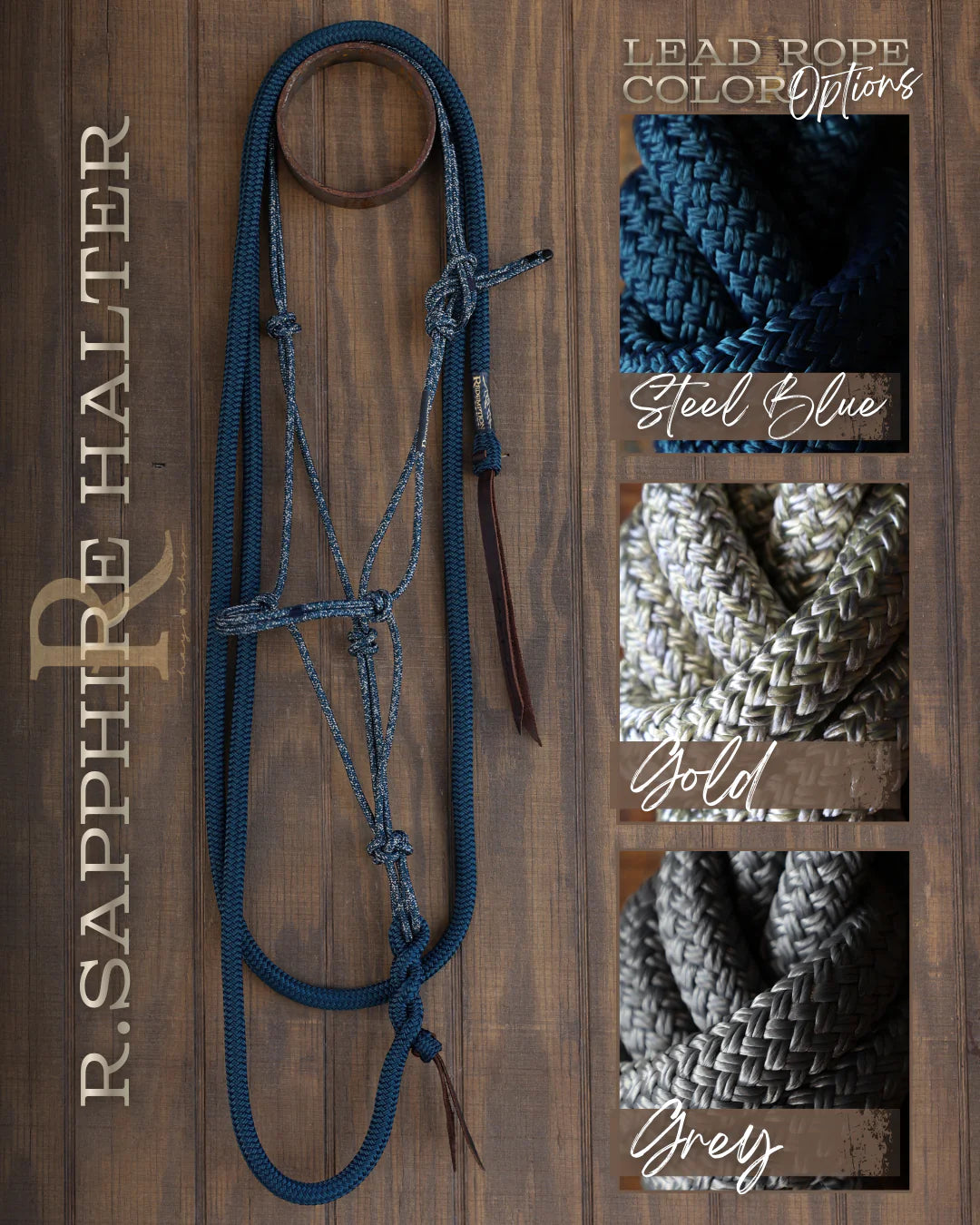 Hay Chix Timeless Rope Halters & Lead Sets