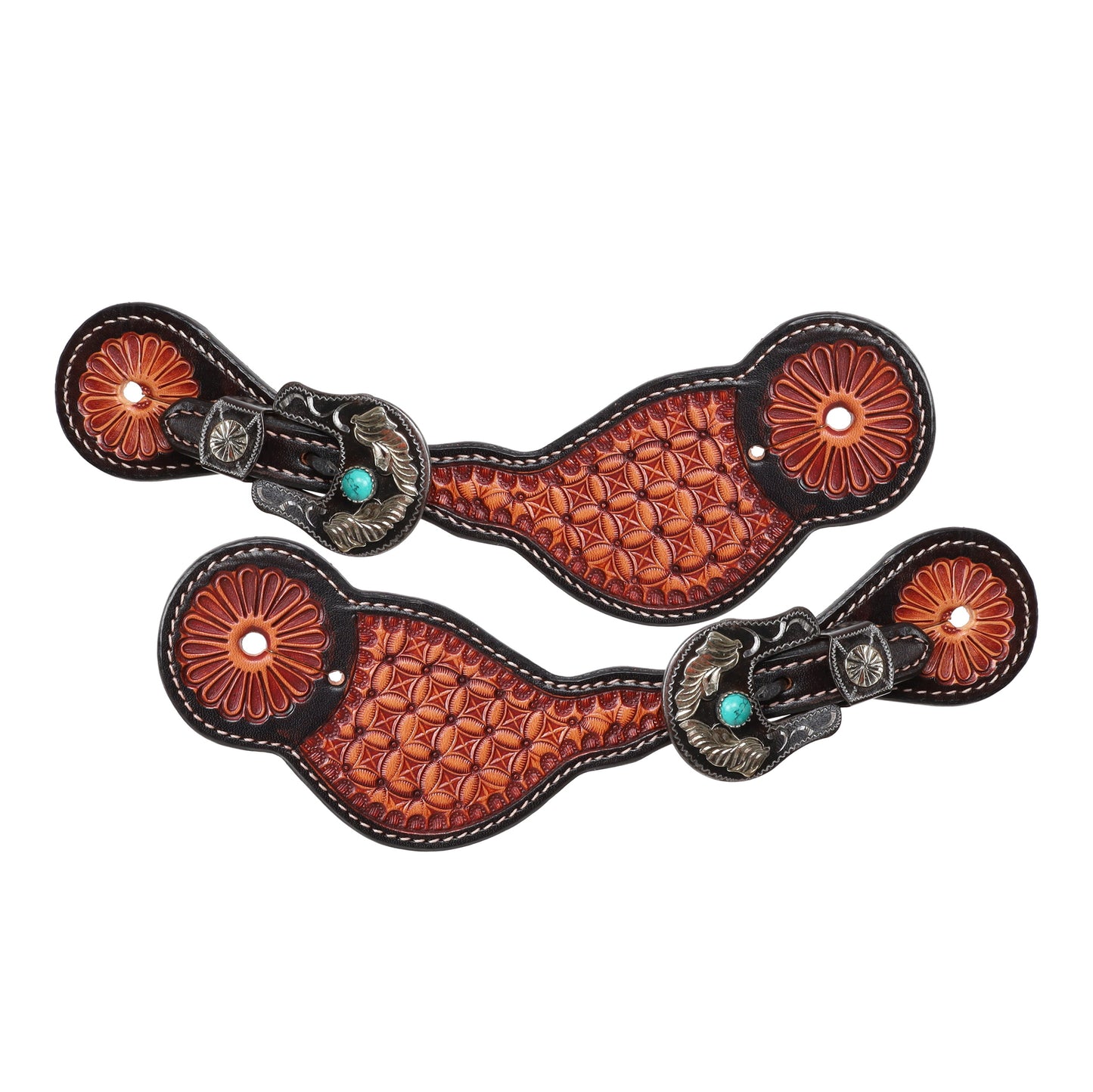 Showman Ladies Rustic Tool Spur Strap