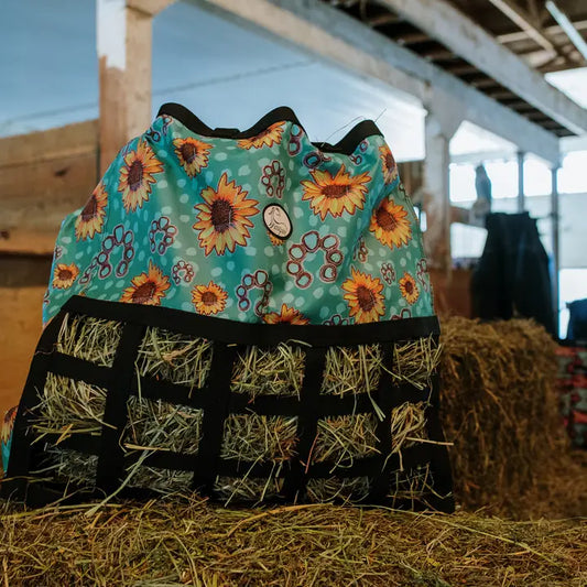 Schulz Equine Hay Bag - Sunflower Squash Blossom