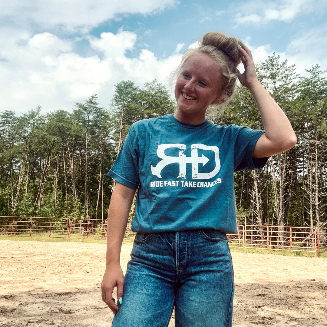 Rocket Donkey Slate Blue T Shirt