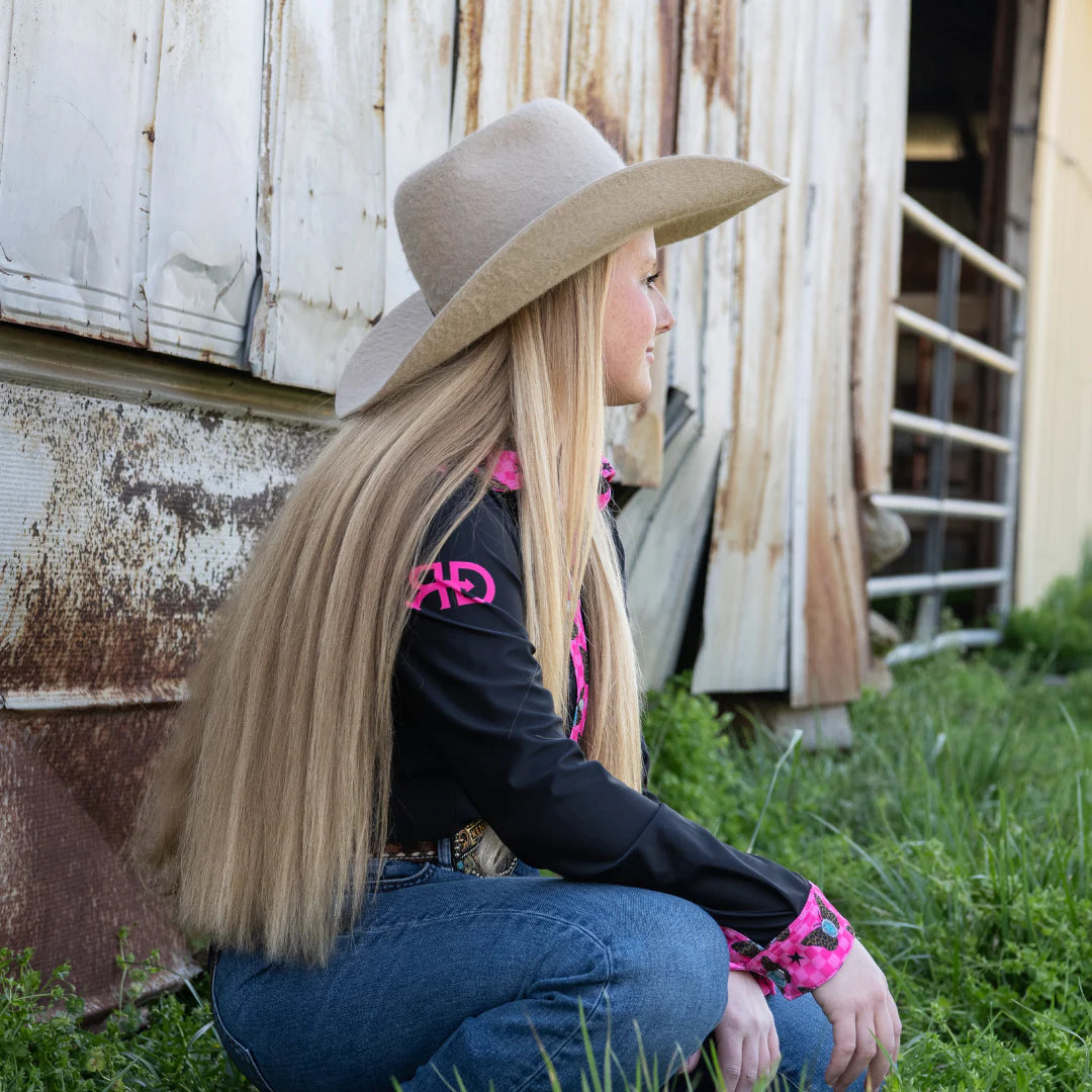 Rocket Donkey Checkered Butterfly Rodeo Shirt