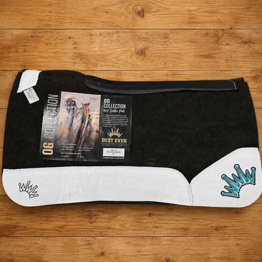 Best Ever OG Wool White Crocodile Standard Barrel Pad