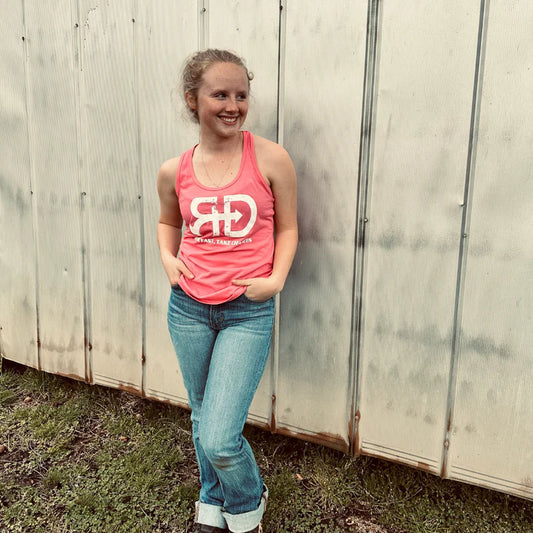 Rocket Donkey Pink Cotton Tank Top