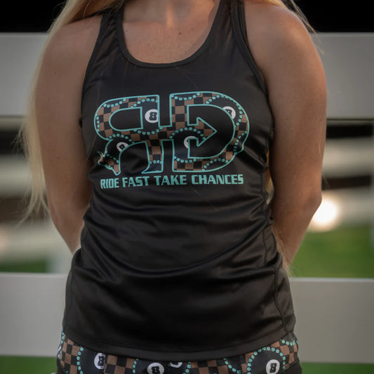 Rocket Donkey Checkered 8 Ball Compression Tank