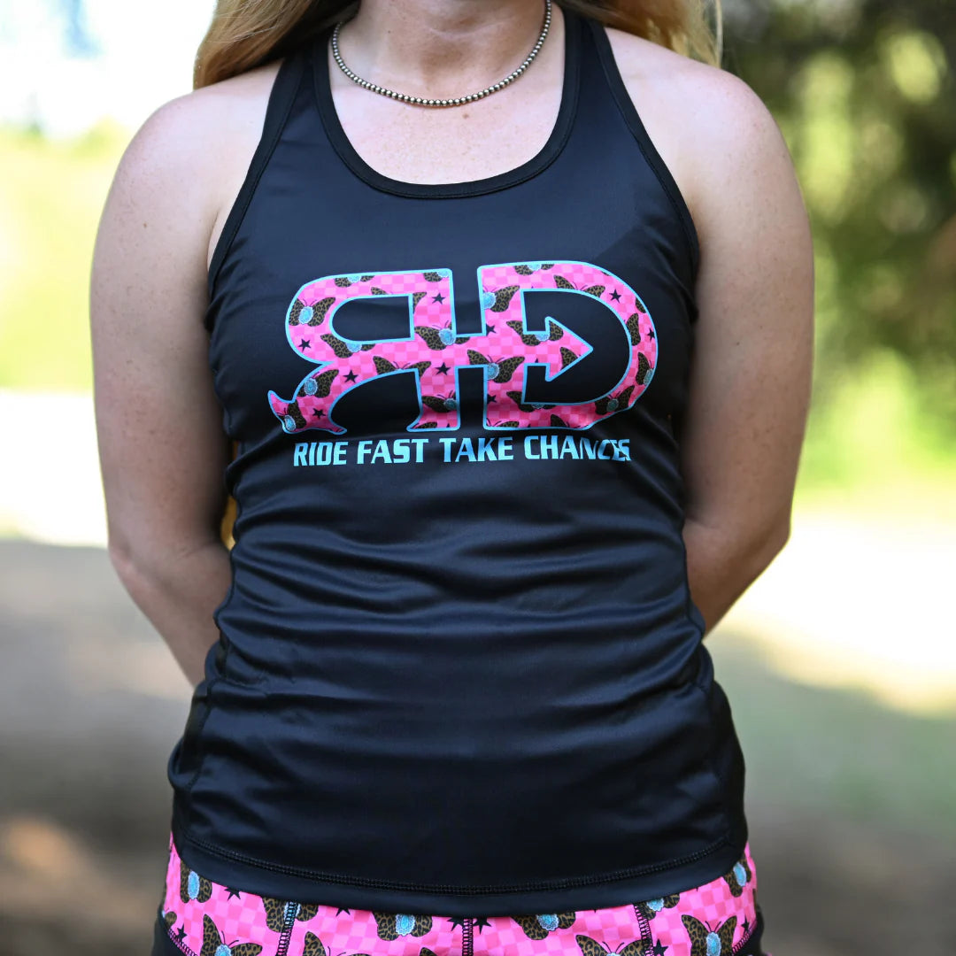 Rocket Donkey Checkered Butterfly Compression Tank