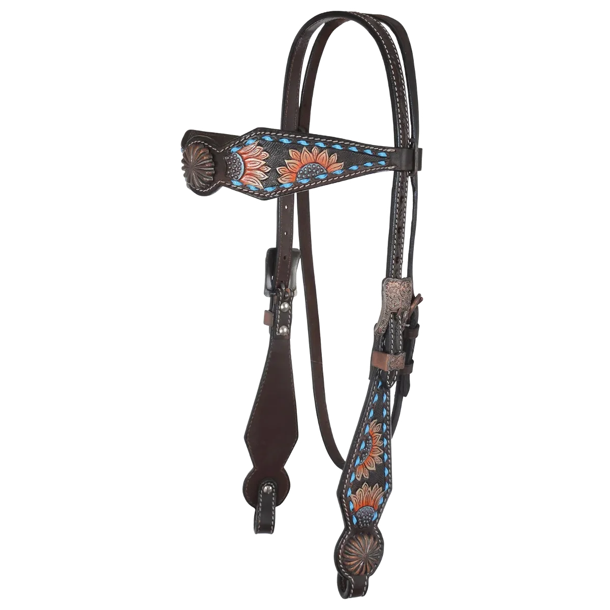 Reinsman Sunflower & Buckstitch Browband Tack Set