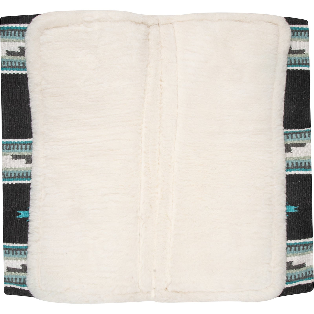 Cashel Performance Blanket Top Felt Pad - Black/Turquoise