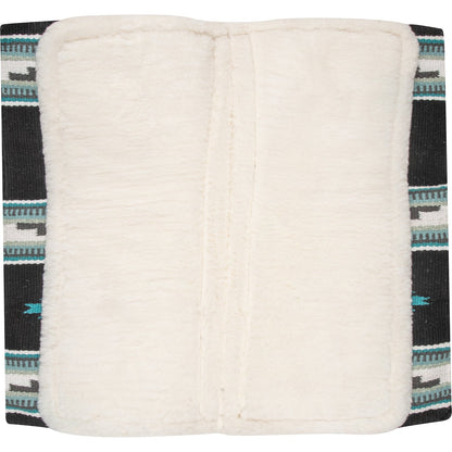 Cashel Performance Blanket Top Felt Pad - Black/Turquoise