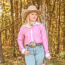 Rocket Donkey Pink Boots Rodeo Shirt