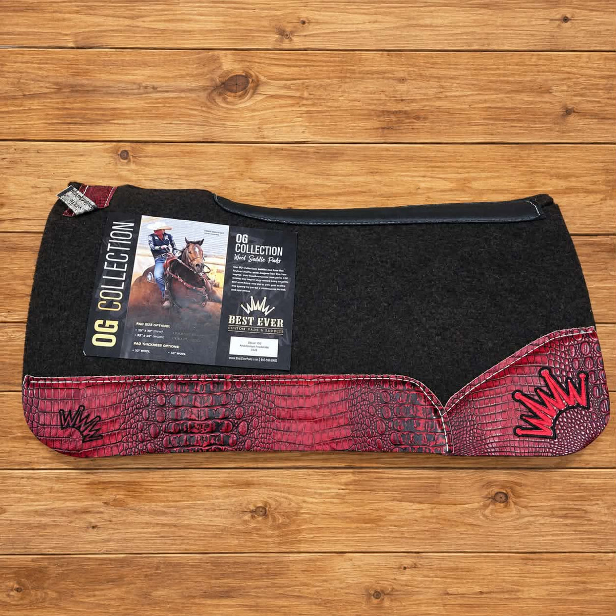 Best Ever OG Wool Red Crocodile All Around Pad