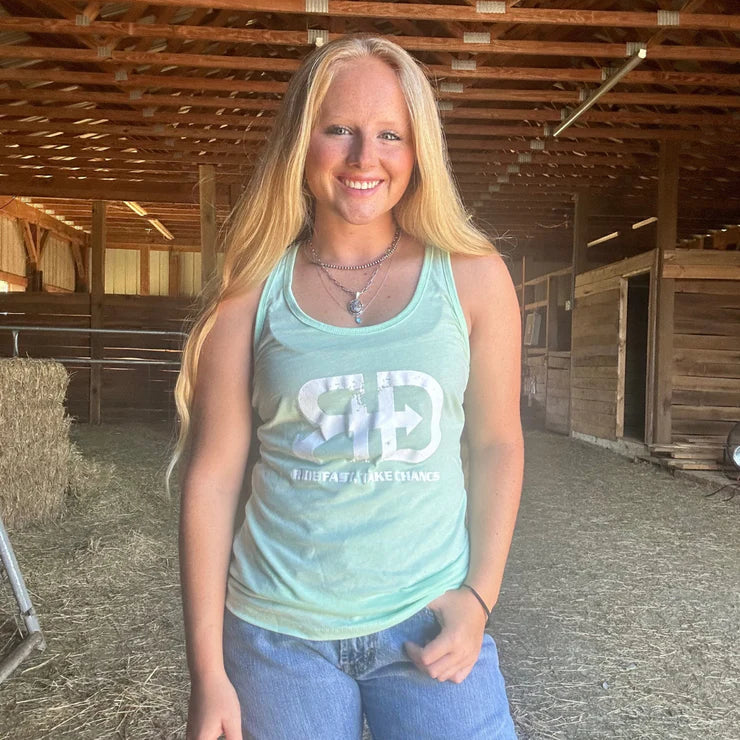 Rocket Donkey Mint Cotton Tank Top