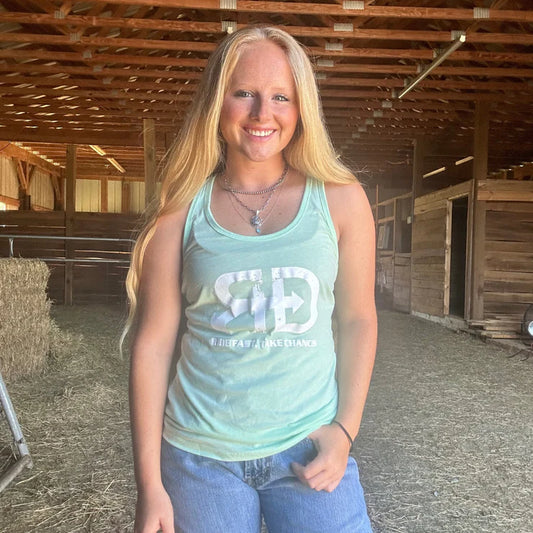 Rocket Donkey Mint Cotton Tank Top