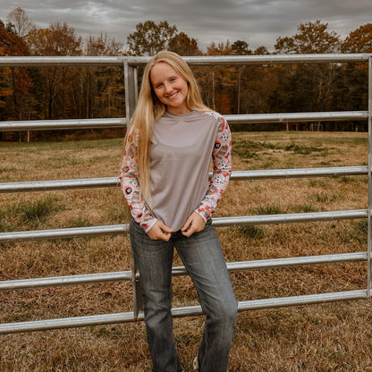 Rocket Donkey Grey Vegas Long Sleeve Compression Shirt