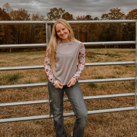 Rocket Donkey Grey Vegas Long Sleeve Compression Shirt