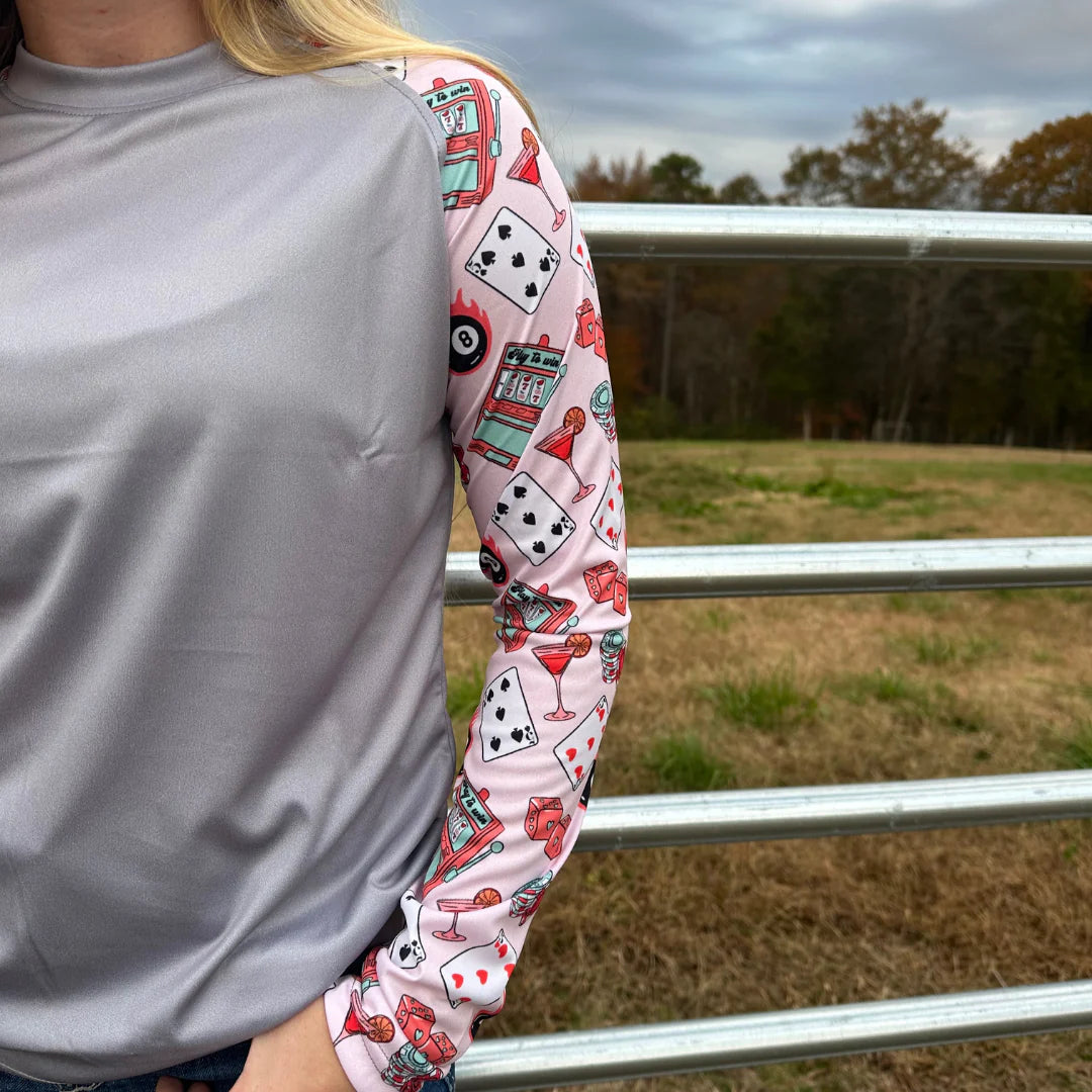 Rocket Donkey Grey Vegas Long Sleeve Compression Shirt
