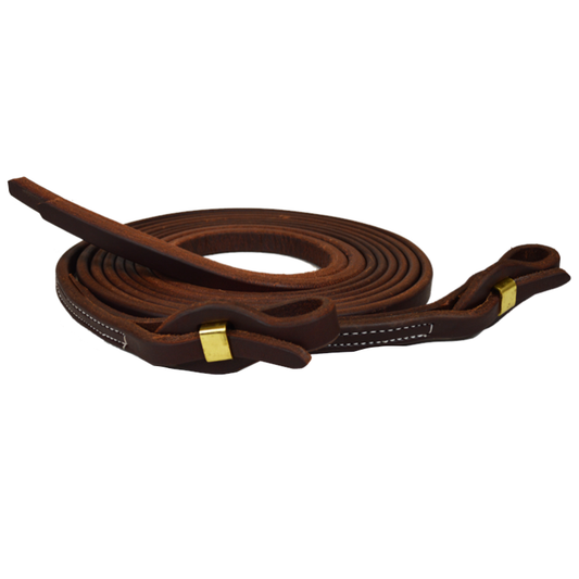 Heavy Oiled 5/8" Harness Leather Quick Change Reins