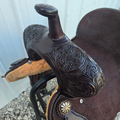Scott Thomas 14" Chocolate Barrel Saddle