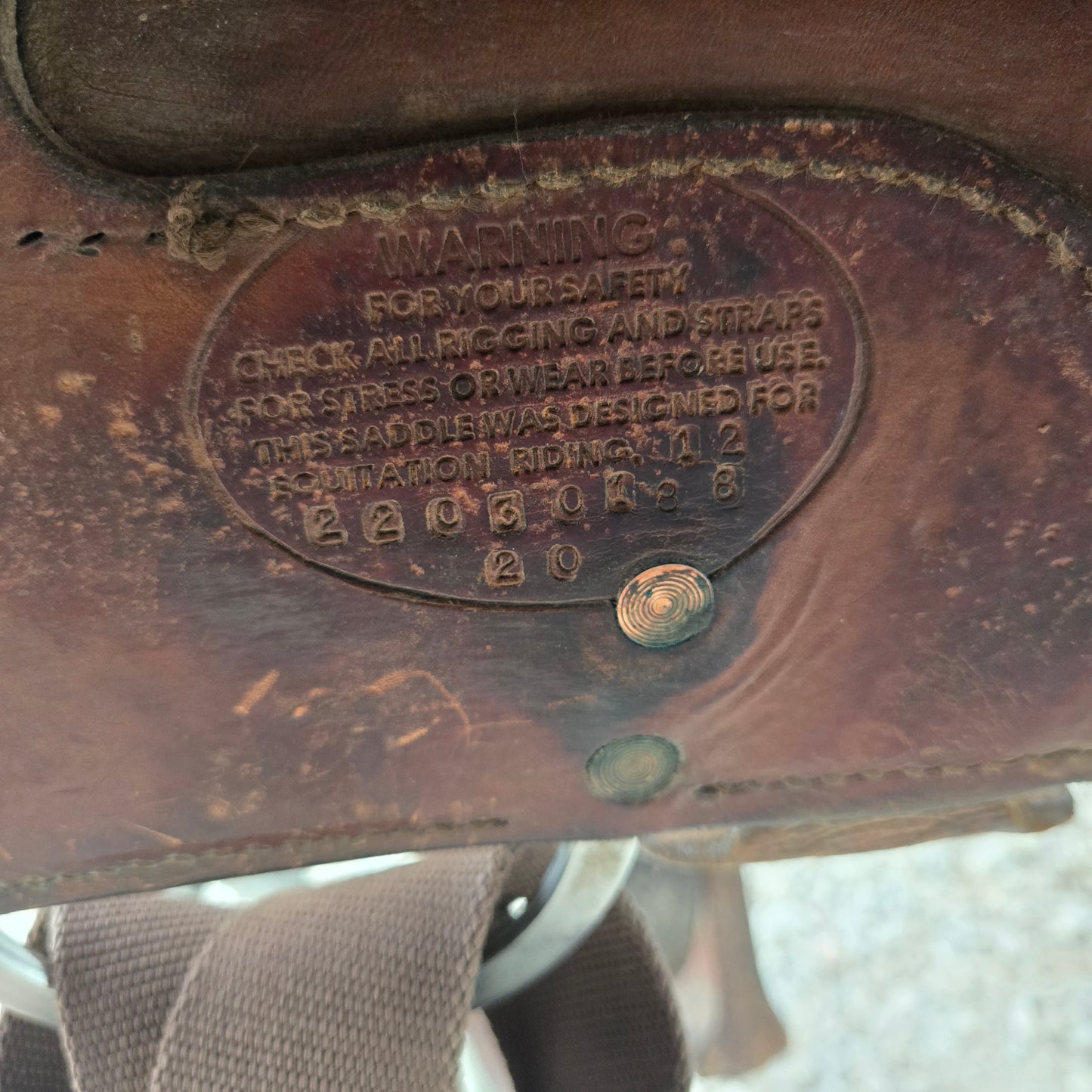 15.5" Circle Y Equitation Saddle