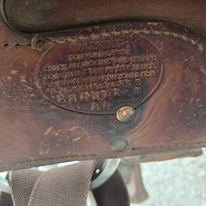 15.5" Circle Y Equitation Saddle