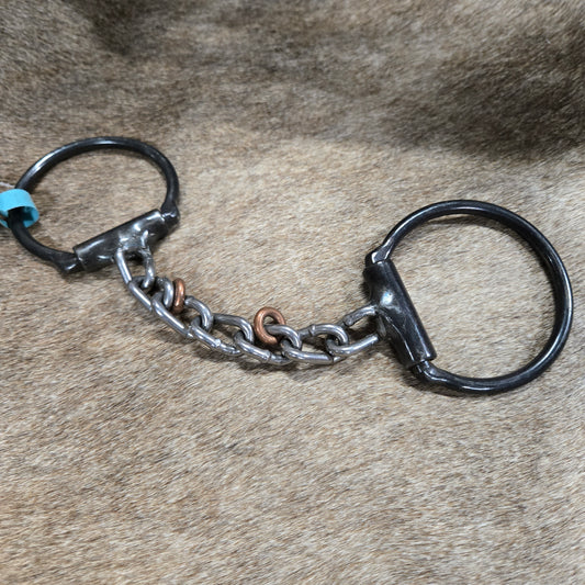 Dutton D-Ring Chain Mouth Snaffle Bit