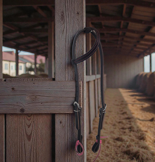 Simple Colored Tie End Headstalls