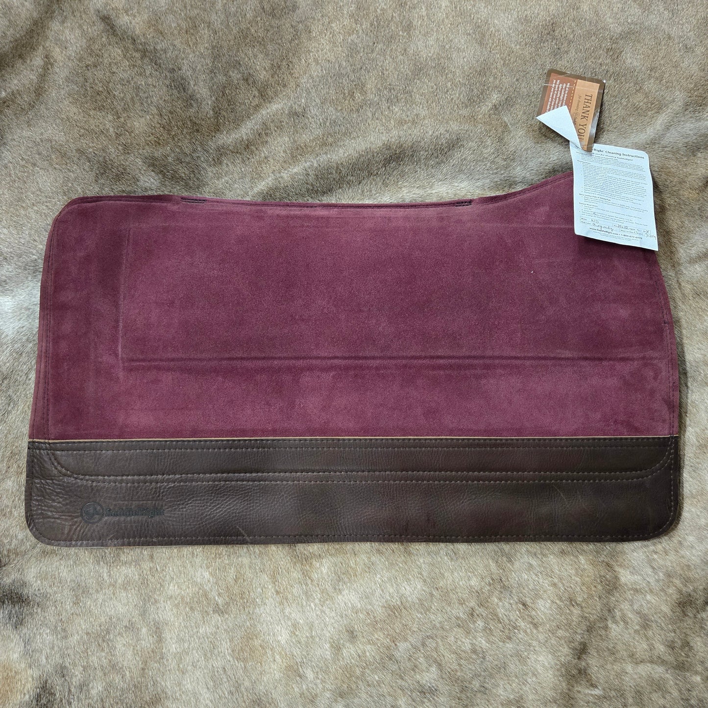 SaddleRight Burgundy Western Deluxe