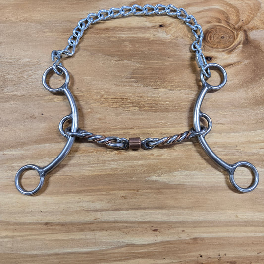 William Crutcher 6" Limited Gag Lifter with Copper Twisted Roller Mouthpiece