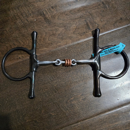 Dutton Full Cheek D-Ring 3 Piece Dogbone with Copper Players