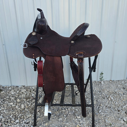 Scott Thomas 14" Chocolate Barrel Saddle