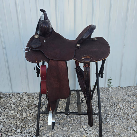 Scott Thomas 14" Chocolate Barrel Saddle