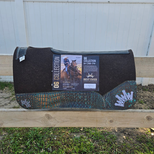Best Ever OG Wool Lagoon Crocodile Barrel Pad