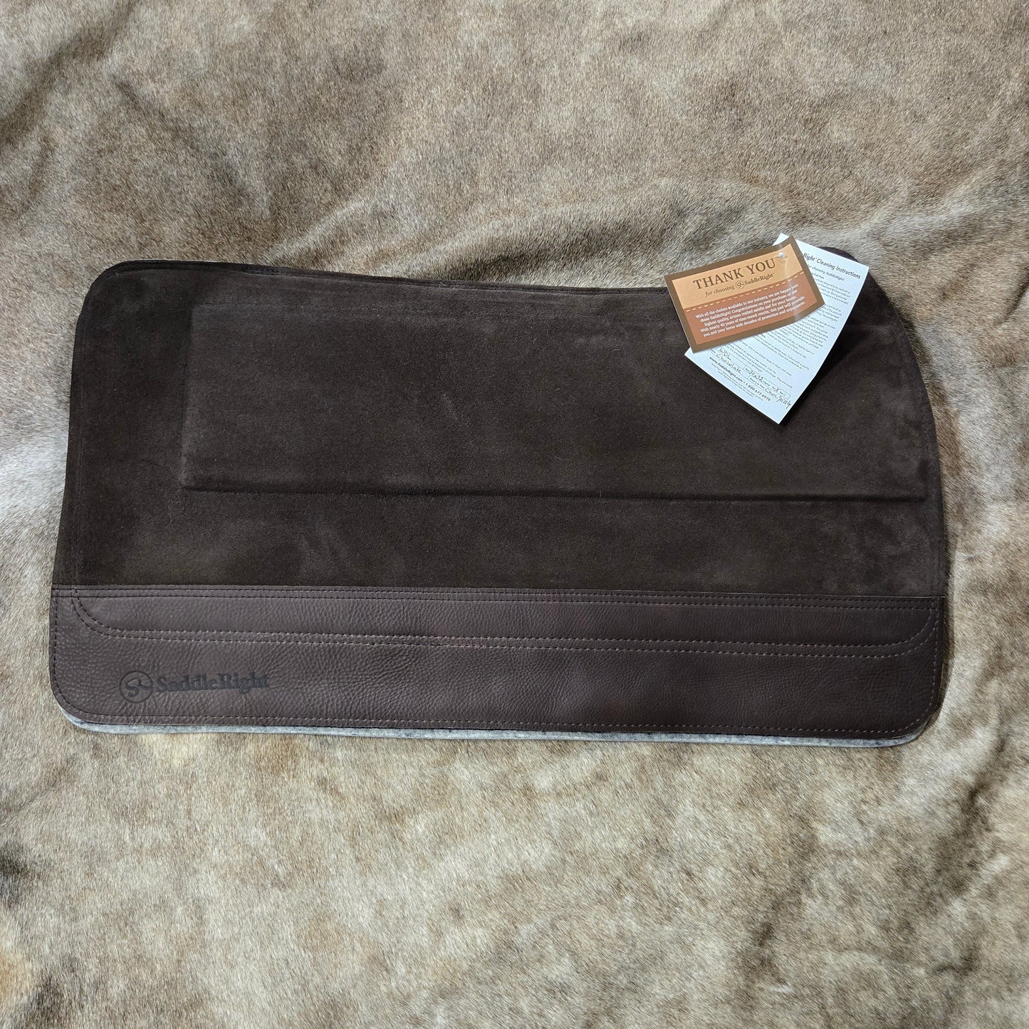 SaddleRight Dark Brown Western Deluxe Legacy