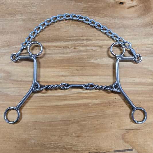 William Crutcher Locked Reverse Gag Set Back with Twisted Dogbone