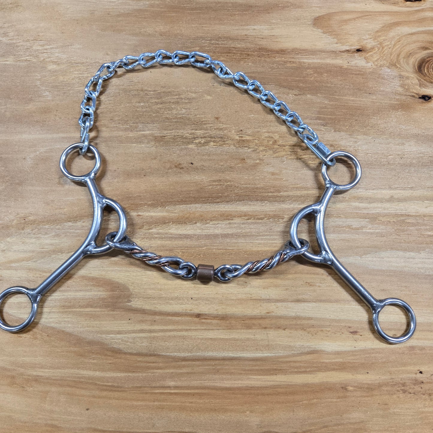 William Crutcher Callahan Special Reverse Gag with Copper Twisted Roller Dogbone