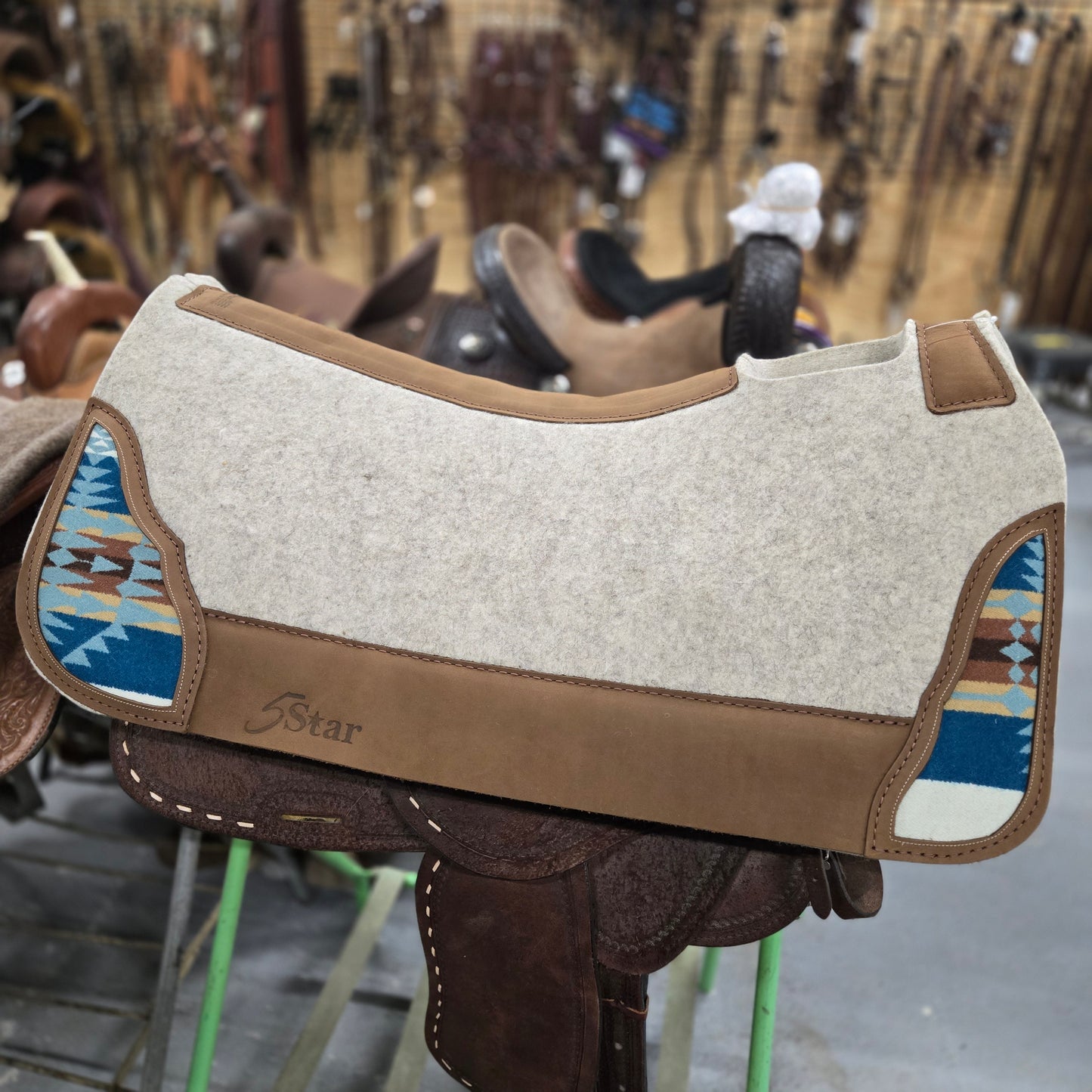 5 Star All Around Rancho Arroyo Aqua Pendleton Wool Inlay