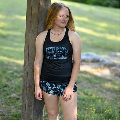 Rocket Donkey Turquoise Compression Tank