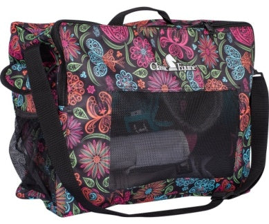 Classic Equine Boot Accessory Tote - Neon Flower