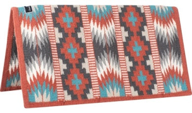 Classic Equine Show Blanket - Tabasco/Turquoise