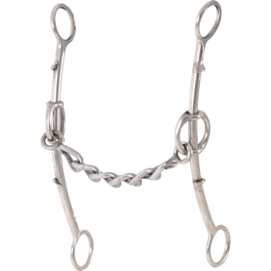 Classic Equine Goosetree Double Gag Long Shank Chain Mouth