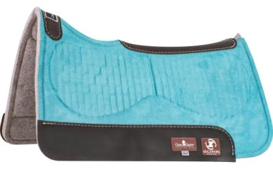 Classic Equine Zone Turquoise Micro Suede Pad