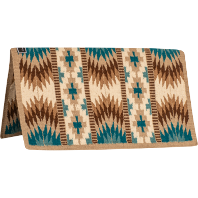 Classic Equine Show Blanket - Sand/Turquoise