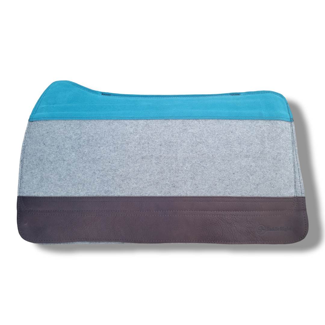 SaddleRight Teal Felt Combo Western Deluxe