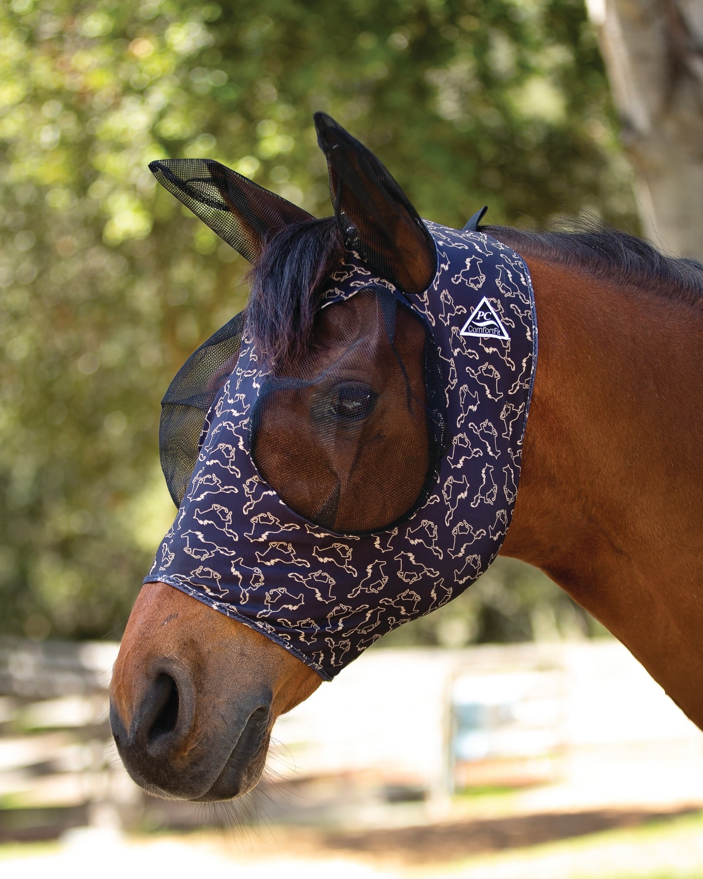 Professional's Choice Comfort Fit Lycra Fly Mask - PC Horse
