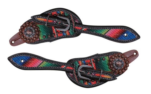 Showman Ladies Serape Spur Straps